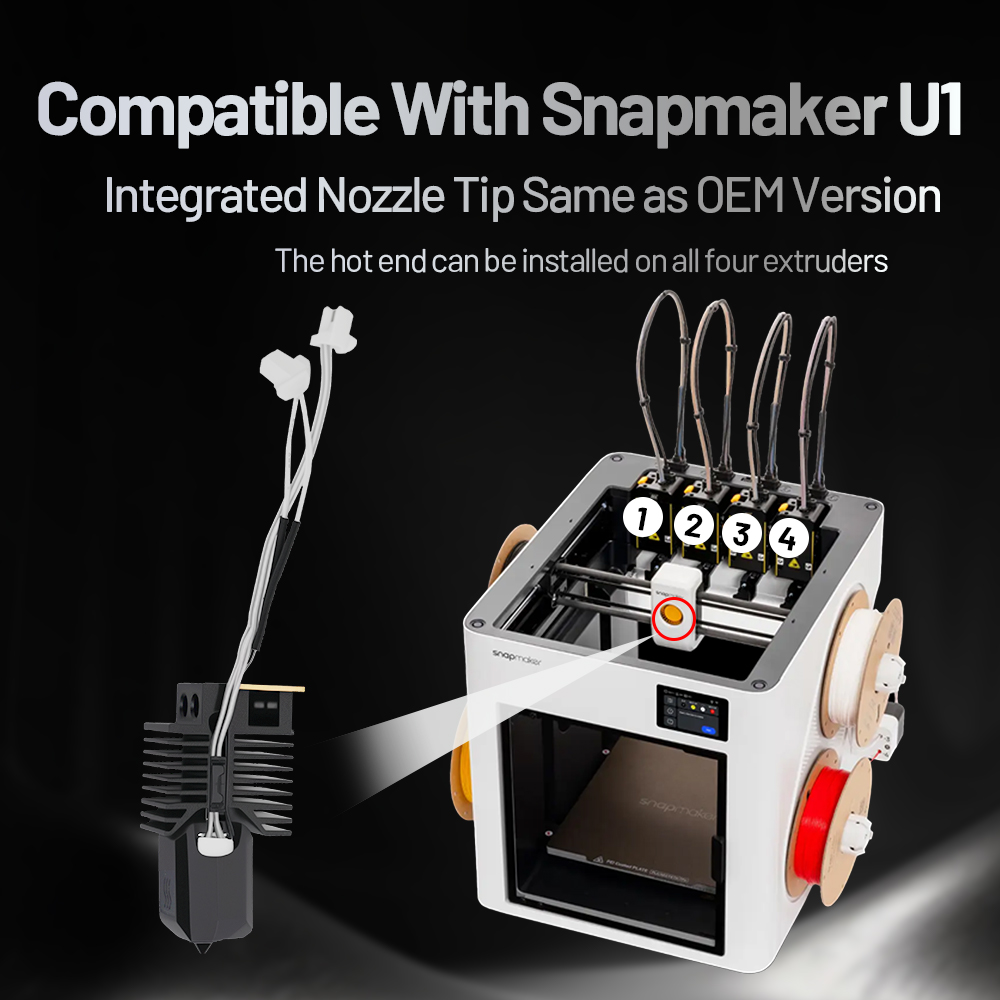 For Snapmaker U1 Ceramic Heati - High Flow Ceramic Hotend review and price