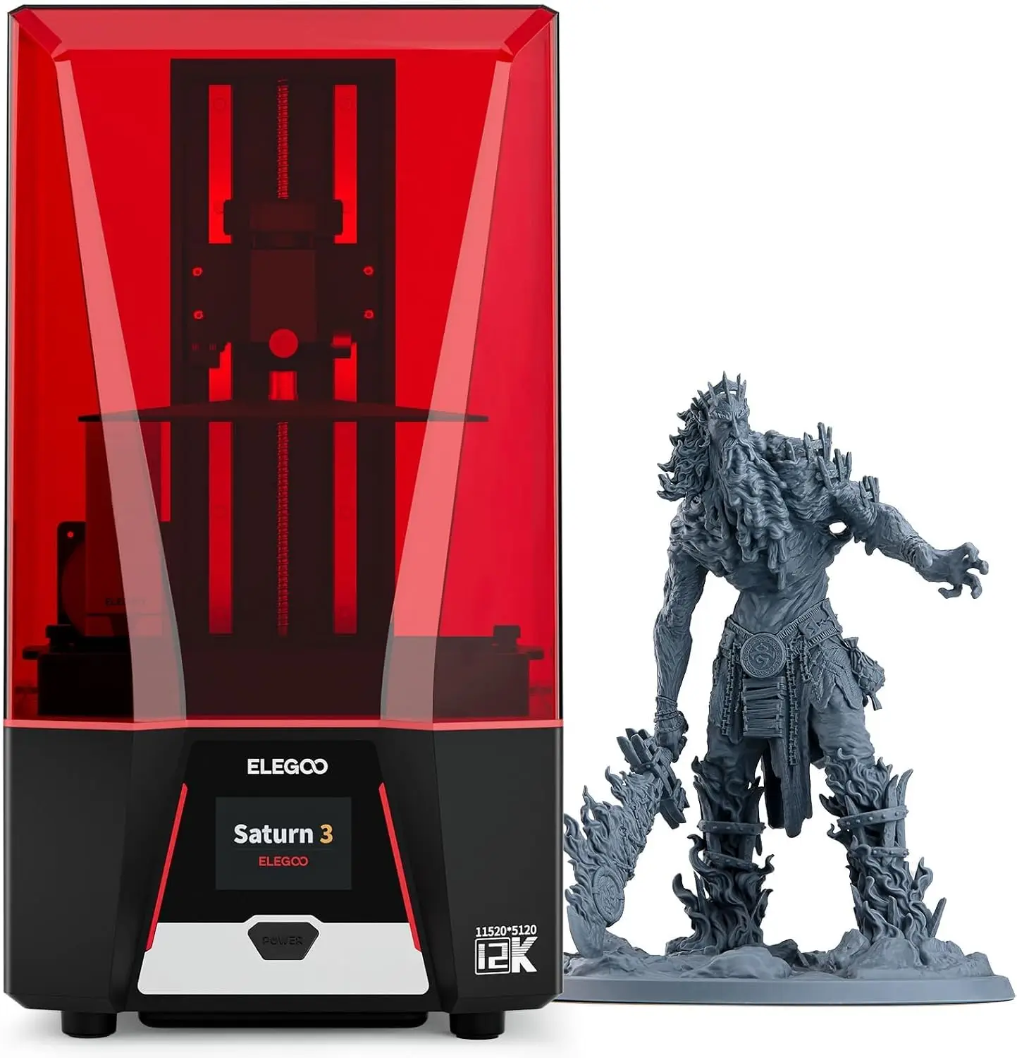 Saturn 3 MSLA 12K 3D Printer | - 12K Monochrome Lcd Resin 3D Printer review and price